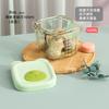 Mini Lunch Box Bento Portatile Contenitori in Vetro Resistenti al Calore Scatola Fresca Congelata Ciotola per Alimenti Supplementari per Bambini con Coperchio in Silicone