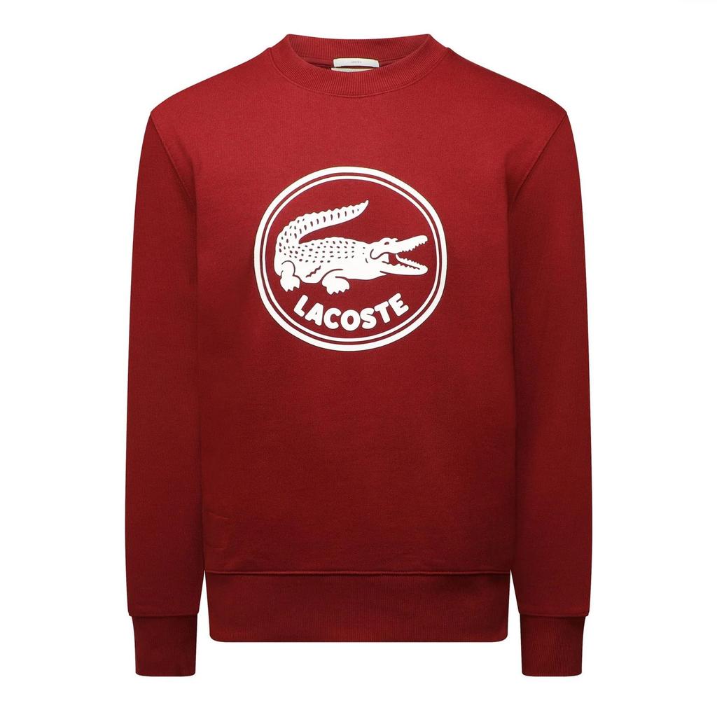 Lacoste Mens Logo Crew Neck Sweatshirt