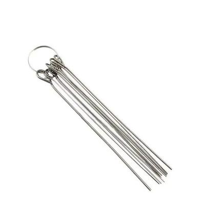 10Pcs/Box 0.4-1.6mm Stainless Steel Through-Needle Cutting Welding Shower Head Stainless Steel Needle Brushes Set Dredge