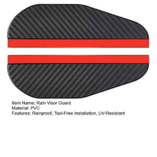 Car Rear View Mirror Rain Visor Guard PVC Auto Mirror Rain Shield Rainproof Side Mirror Rain Eyebrow Cover for SUV Truck Car Accessories