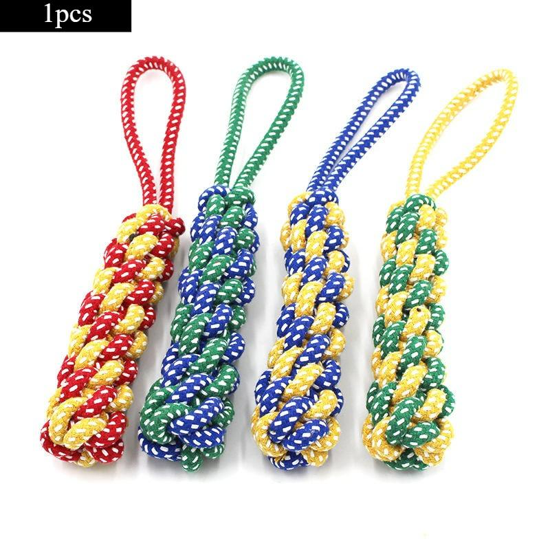1pc Dog Toy Rope Ball Interactive Durable Carrot-Shaped Dog Toy with Tassel- Tear Resistant of War Chew Toy for Medium Dogs