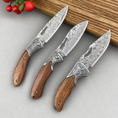 Damaskus Küchenmesser Professionelles Klappausbeinmesser Holzgriff Kochmesser Fleischmesser aus Edelstahl Metzger Kochmesser