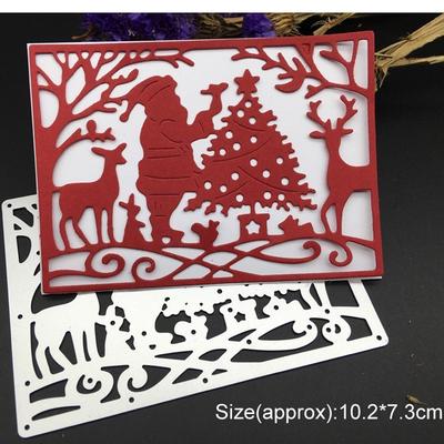 Metal Christmas Deer Cutting Dies New for Scrapbooking DIY Craft Card Making JA