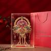 Qing Que Luxurious Chinese Embroidered Bridal Hand Fan DIY Kit with Gift Box Packaging