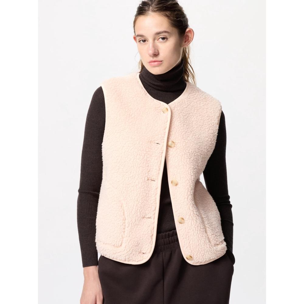 

Uniqlo Japan Light Boa флисовый жилет 31 BEIGE/3XL