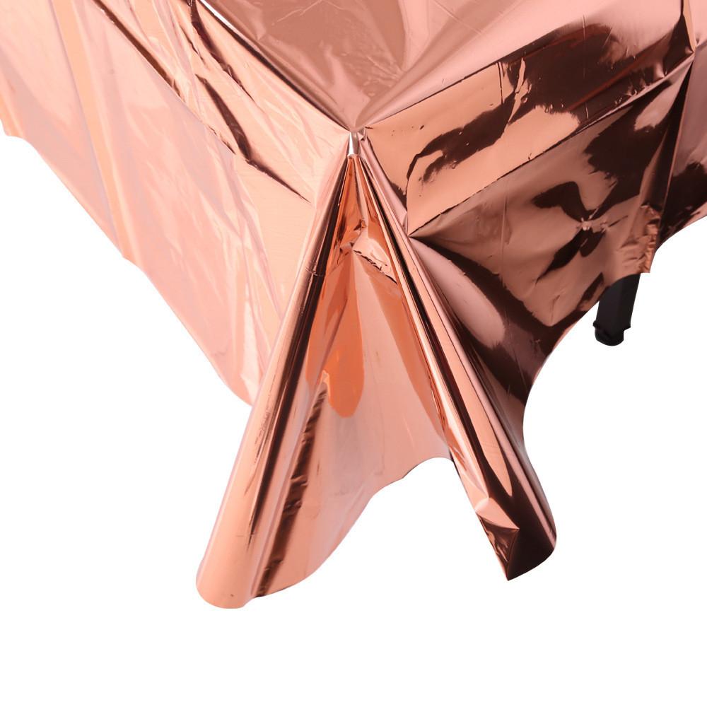Premium Silver Disposable And Gold Tablecloth Perfect For Holiday Gatherings And Events