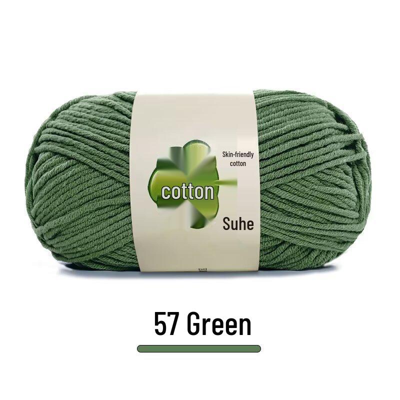 Combed Milk Cotton 5-Strand Yarn Pack for Hand-Knitted Scarves, Medium Thick, DIY Blanket Knitting, Crochet Material.