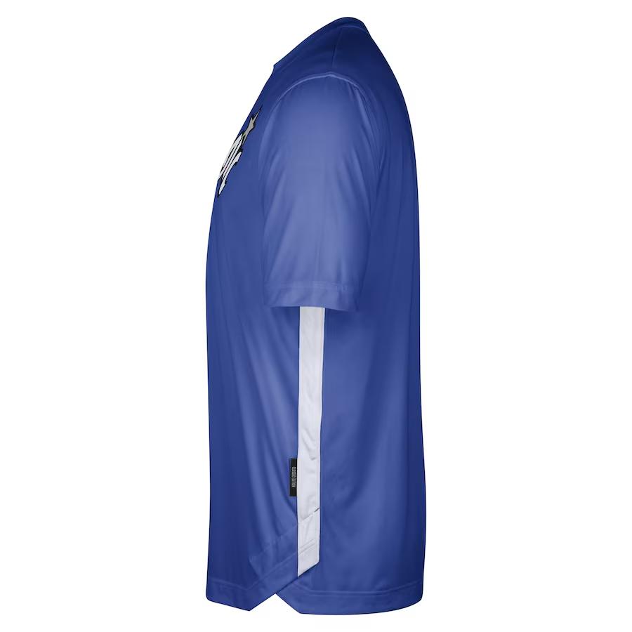 Nike Orlando Magic 2023/24 Season Crew Neck Printed Letter Short Sleeve T-Shirt Unisex T-Shirt Blue DX9619-480