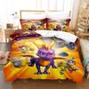 3D Printed Spyro Reignited Trilogy Spyro Dragon Bedding Set for Boys Girls Duvet Cover Twin Queen King Full Single Double Sizes