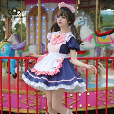 Cafe Maid Costume Cosplay Princess Dresses Little Dresses Womens Role Play Party Dress Casual Style Dress