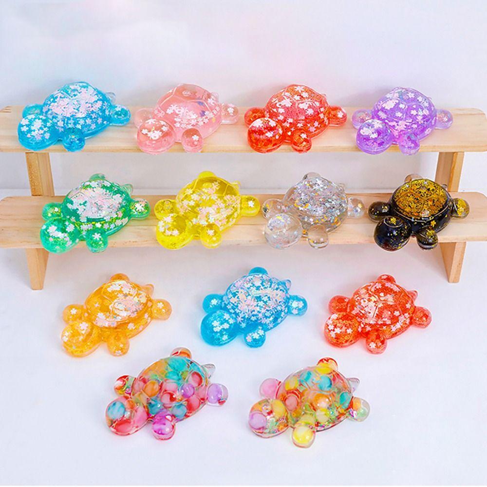 Color Turtle Figurine Micro Landscape Decor Fish Tank Decoration Cartoon Car Interior Ornament