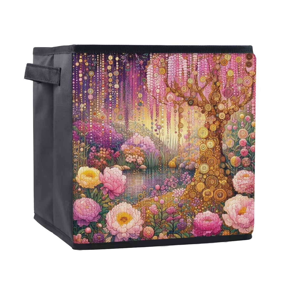 

Растения под большим деревом 5D алмазная живопись корзина для хранения полная круглая выкладка мозаика алмазная вышивка наборы для вышивания крестиком домашний декор домашний декор 25cmx25cm