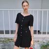 On On Boat Neck FeMinine Mini Dress New4xoc11