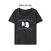 Damen Cartoon Tier Buchstaben T-Shirt Weibliche T-Shirts Lässig Trendy Rundhals für Alltagskleidung