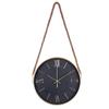 Simple Hanging Rope Wall Clock, Creative Fashion Clock, Wall Clock, Living Room Wall Clock, 12-inch Quartz Clock for Home Use