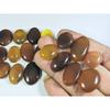 306Cts. Natural Onyx Agate Ring Size Oval Cabochon Loose Gemstone 20Pcs Lot A-655