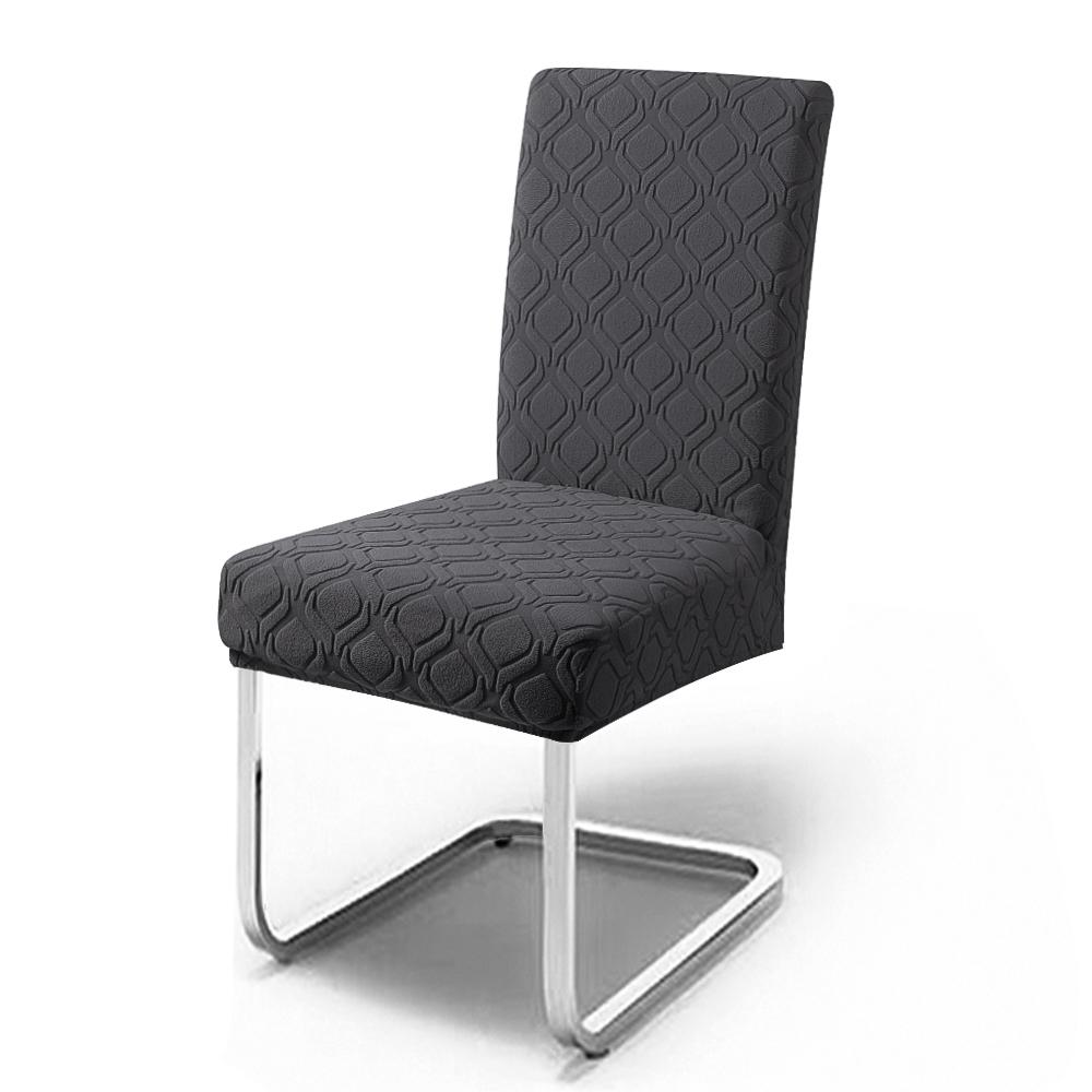 Jacquard Dining Chair Cover Elastic Anti-dirty Chair Covers Home Decor Kitchen Seat Slipcover for Banquet Party Wedding