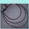 Soulcollision Catena per Cintura Punk Metal con Moschettone per Accessorio Moda Unisex