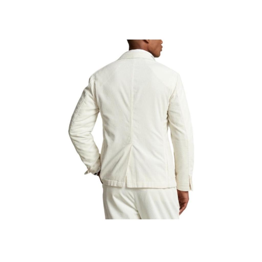 Polo Ralph Lauren Solid Color Polo Collar Single Breasted Long Sleeve Suit Men suits White MNPOSPC27620315-101
