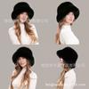 Women Winter Thick Warm Faux Fur Bucket Hat Fluffy Fashionable Ear Flaps