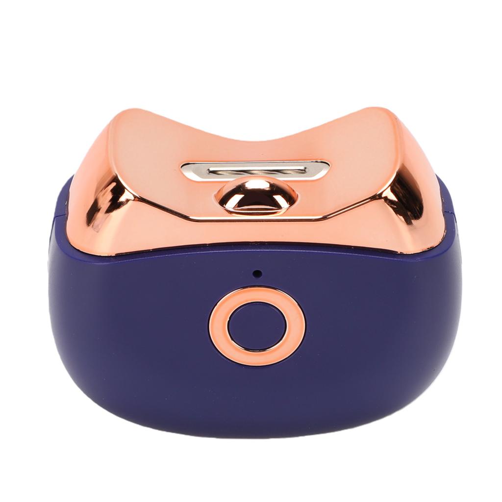 Mini Electric Nail Clipper Ultra Quiet LED Light Rechargeable Automatic Fingernail Cutter with Scraps Storag Blue