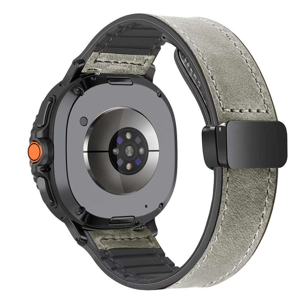 Leather Band for Samsung Galaxy Watch 8/8 Classic Magnetic Strap Silicone Bracelet for Galaxy Ultra 2025/7ultra Quick Fit Correa