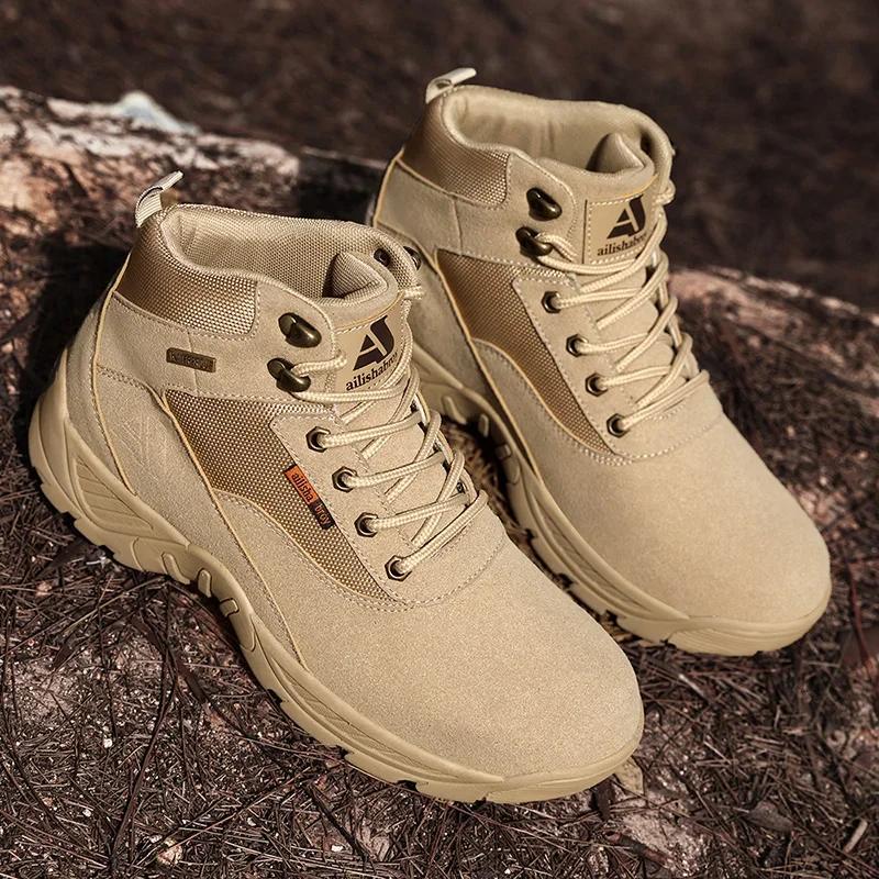 Brown Boot Men's Safety Shoes Security Boots Dress Booty Man High Heel Ankle Boots Mens Shoe Free Delivery Shoes Casual Sneakers