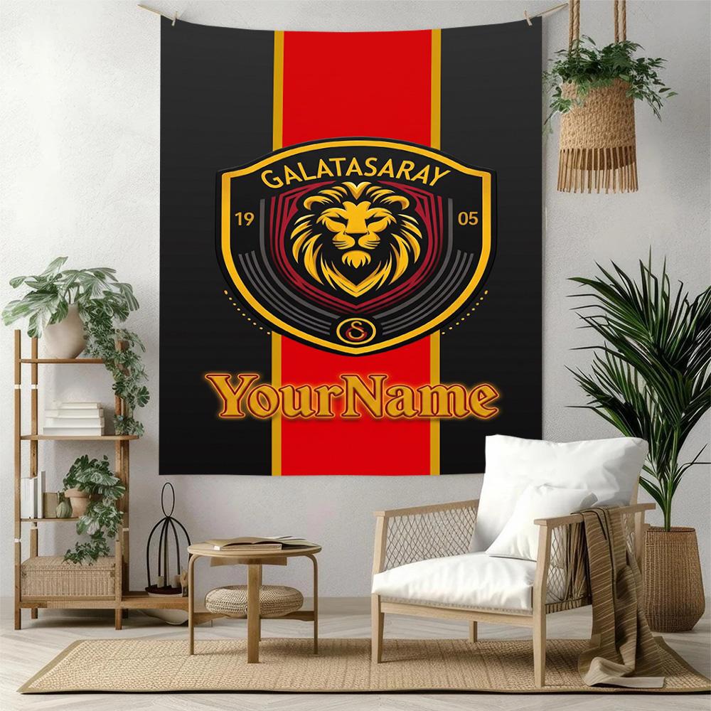 Galatasaray Custom Your Name Wall Decor Tapestry Art For Pet Memorial Birthdaywedding Party Backdrop Family Gift