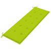 Batavia Bench with Light Green Cushion 150 cm Solid Teak Wood