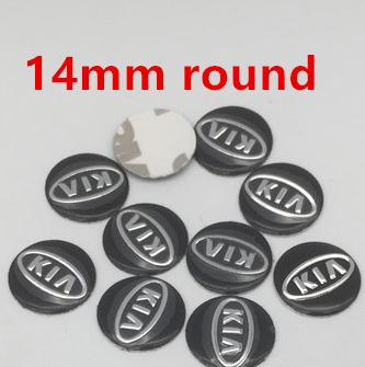 

2pcs 5pcs 10pcs 14mm 16mm For car key fob case Badge button Badge logo straight folding remote Keychain Replacement Sticker 2pcs