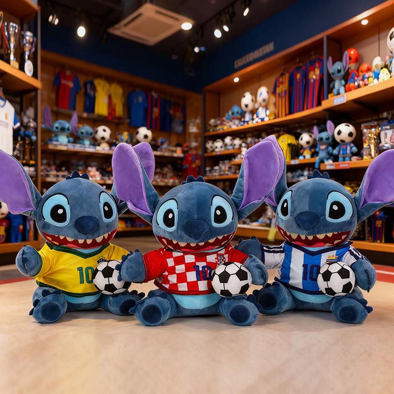 Cartoon Football Stitch Plush Toy Doll for Children