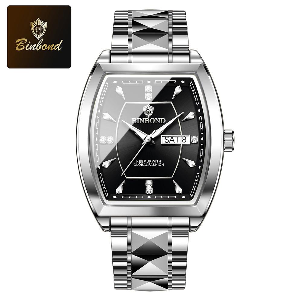 Men s Waterproof Luminous Quartz Watch with Double Calendar - Trendy Casual Design for Students