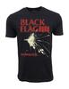 Trending 1981 Damaged Black Flag Graphic Black T-Shirt Vintage Punk Rock Tee Unisex T-Shirt