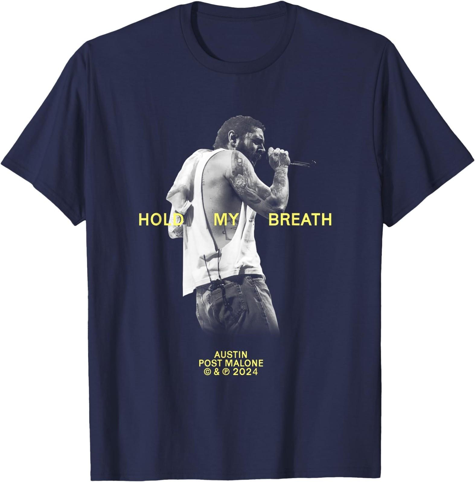 Official Post Malone Hold My Breath T-Shirt S