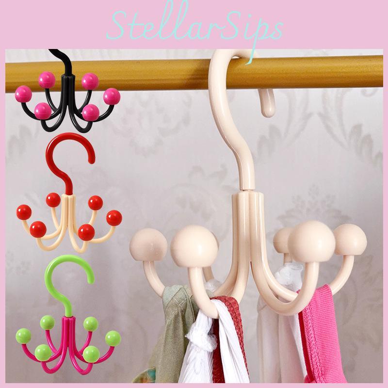 Multipurpose Six Claw Hook With Rotating Claws For Home And Dormitory Storage