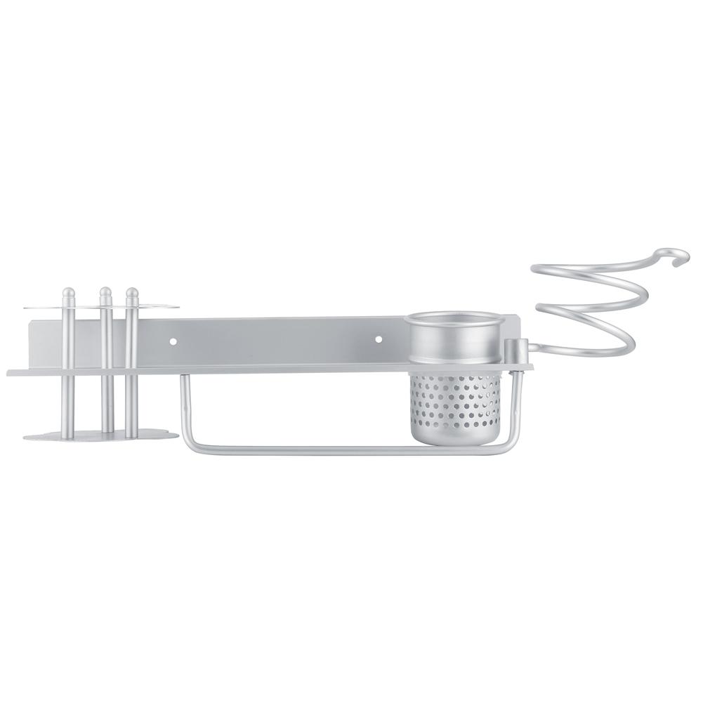Weltraum-Aluminium Wandmontiertes Badezimmer-Aufbewahrungsregal Handtuchhalter Taschentuchbox Set Zubehör