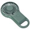 USB Charging Handheld Portable Fan 3 Speed Adjustable Mini Fashionable Carabiner FanArmy Green
