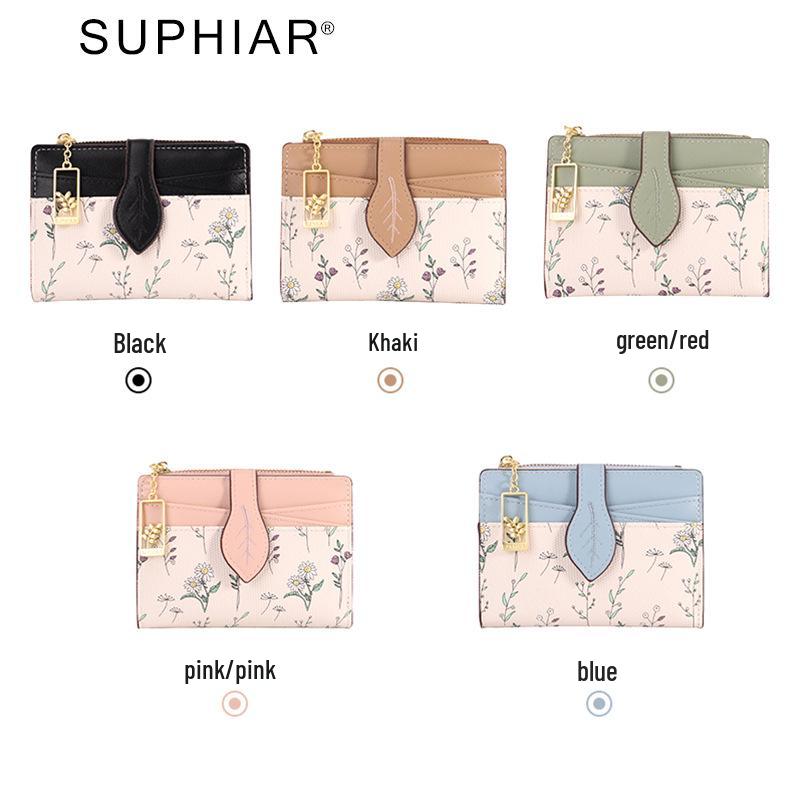 Damen PU-Leder Reißverschluss Geldbörse - Große Kapazität Kartenhalter für Pendler und Studenten