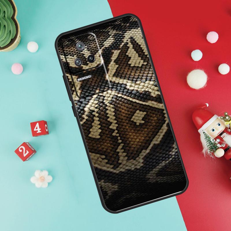 Snake Skin Texture Funda For Xiaomi 17 Pro Max 14 15 Ultra 13T 14T 15T Pro POCO F7 F5 F6 X3 X5 X6 X7 Pro Case