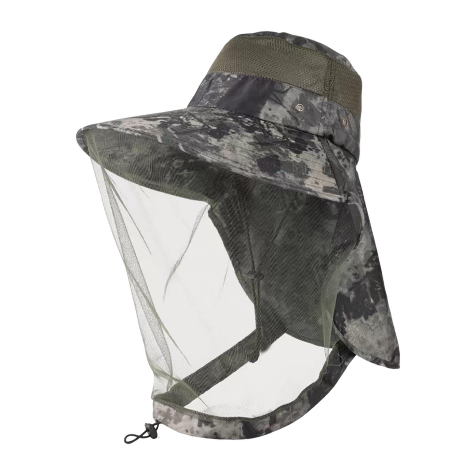 

Beekeeping Hat Net Comfortable Breathable Fishing Hat Beekeeper Hat for Adults for Camping Outdoor Hiking Gardening Backpacking зелений
