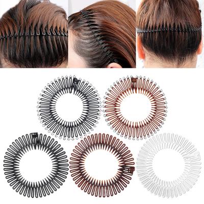 Peigne à tirer noir pour femmes pour organiser les cheveux cassés, peigne à épingle à cheveux, peigne à ressort