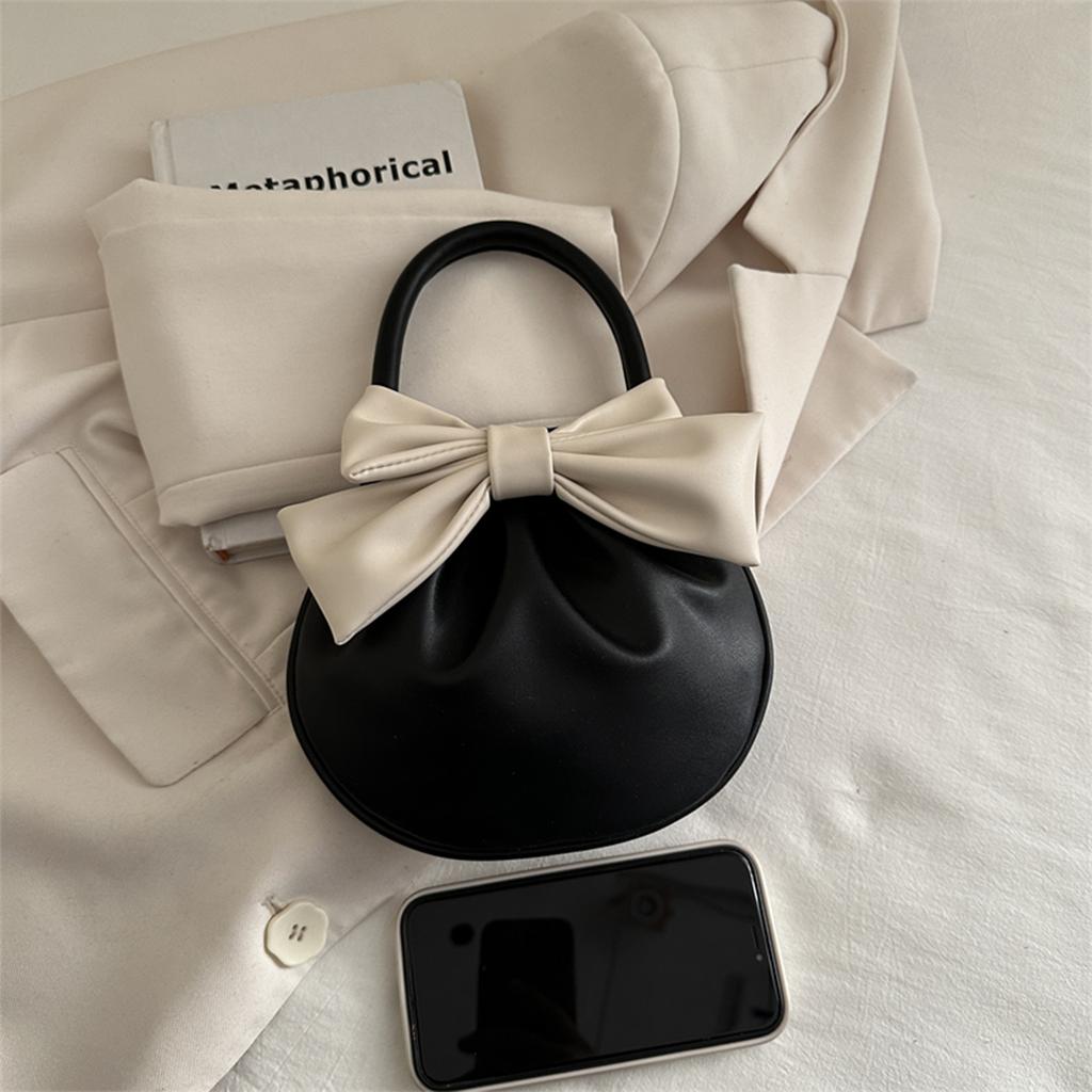 Women's Mini PU Clutch Bag   Lightweight Small Purse with Bow Detail & Magnetic Closure for Daily Use Coin Purse