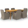 Day and Night - Day and Night 7-piece Brown Garden Dining Set
