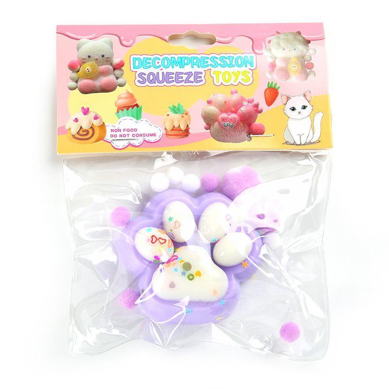 

Милая плюшевая кошачья лапка, игрушка для забавного сжимания, супермягкая и липкая текстура, игрушка для снятия стресса