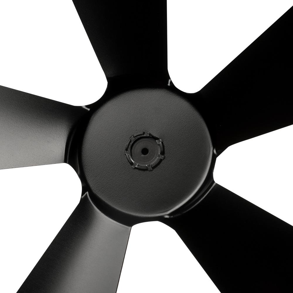 Black Power Saving Eco Fire Heat Log Burner for Heat Powered Wood Stove Fan Fireplace Fan