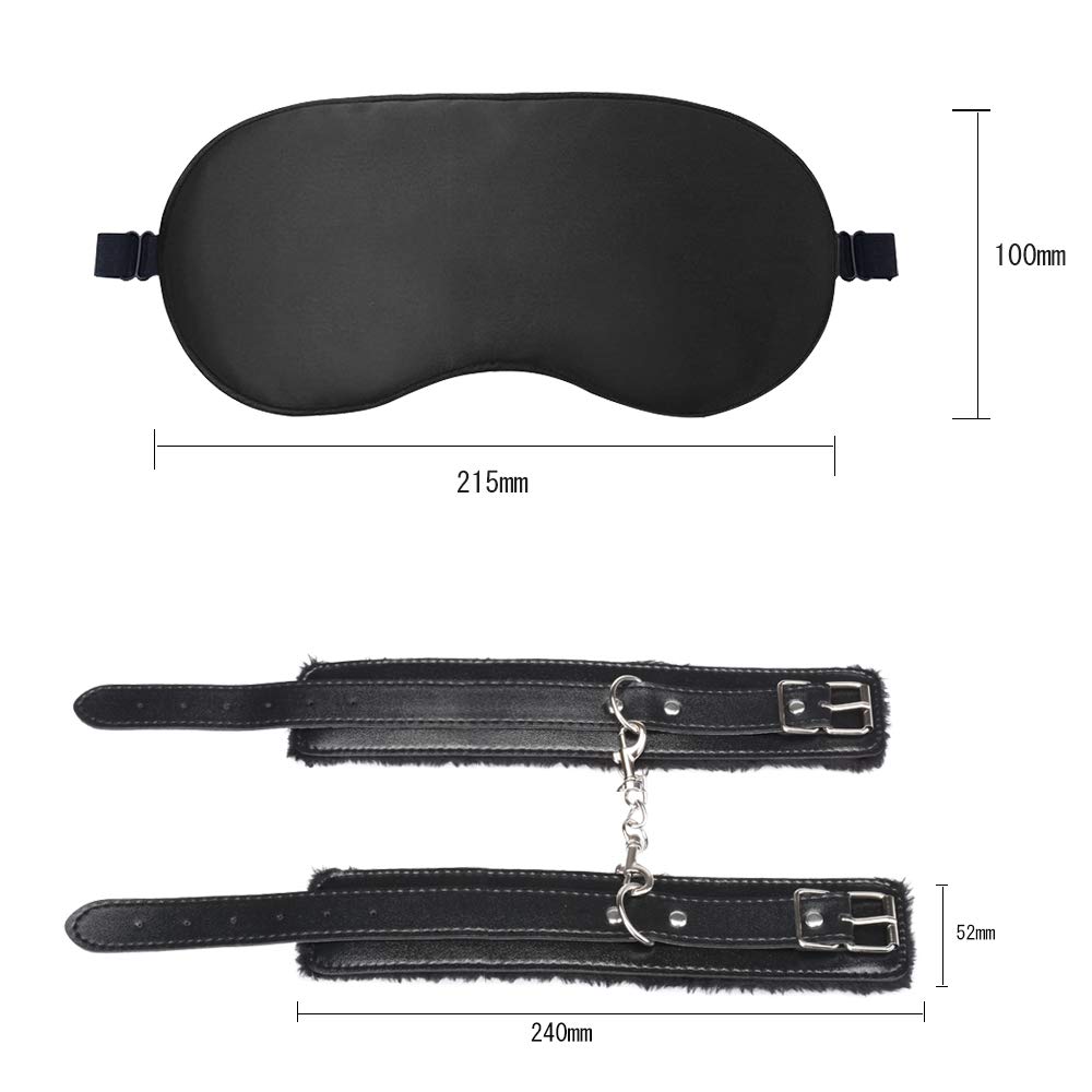 Sexyhot Adult SM SM Eye Mask Made of PU Restraints, Toys, Handcuffs, Cuffs, Soft, SM, Soft, Painless, Handcuffs, Play, Cosplay, Restraints, Beginners,