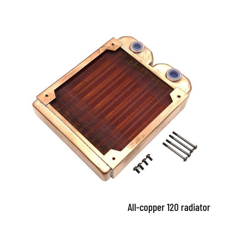 All-Copper Water Cooling Radiator - 120, 240, 360 Mm Heat Exchanger