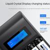 Chytrá LCD nabíječka pro 5-7 dobíjecích baterií