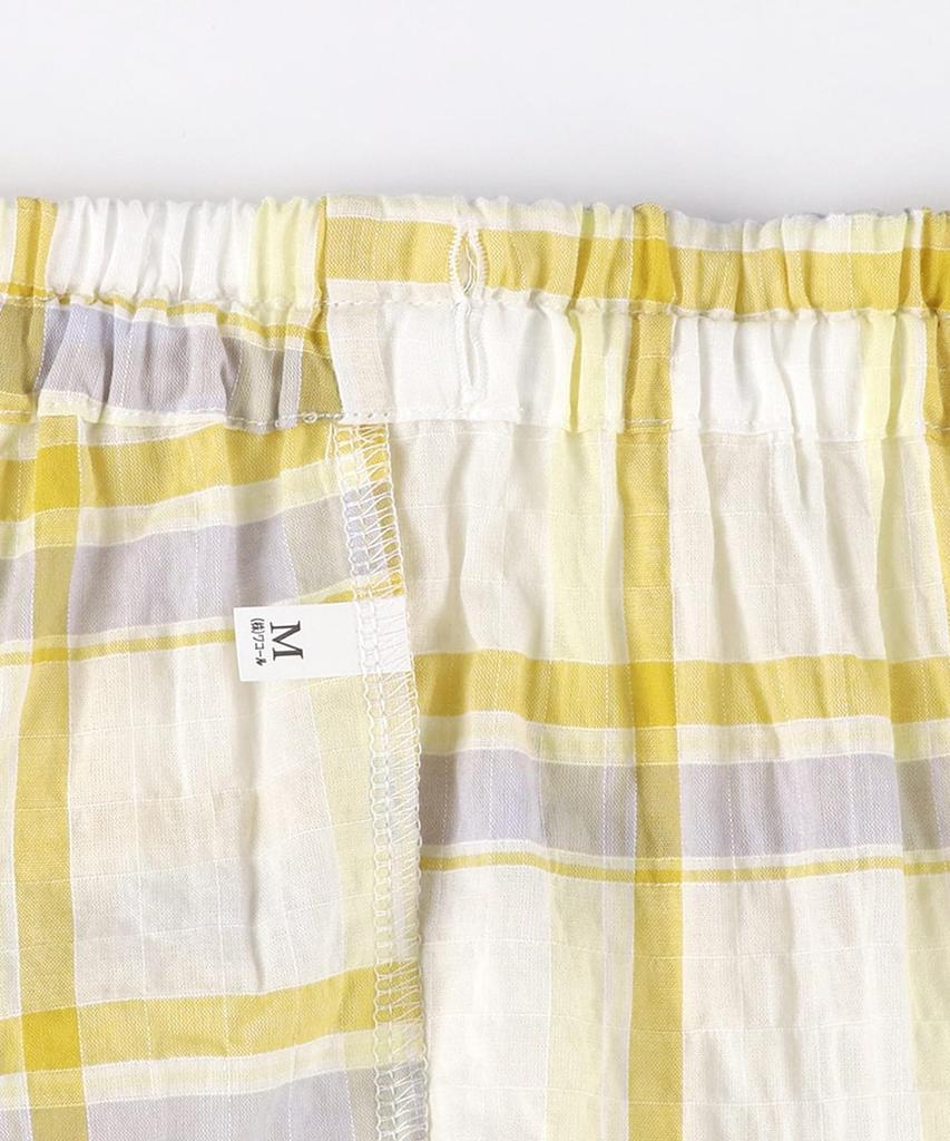 Wacoal RELAX SLEEP Sleep Science Long Sleeves and Cotton Blend Lawn YDX343 YE L & Pajamas, Pants, Material,