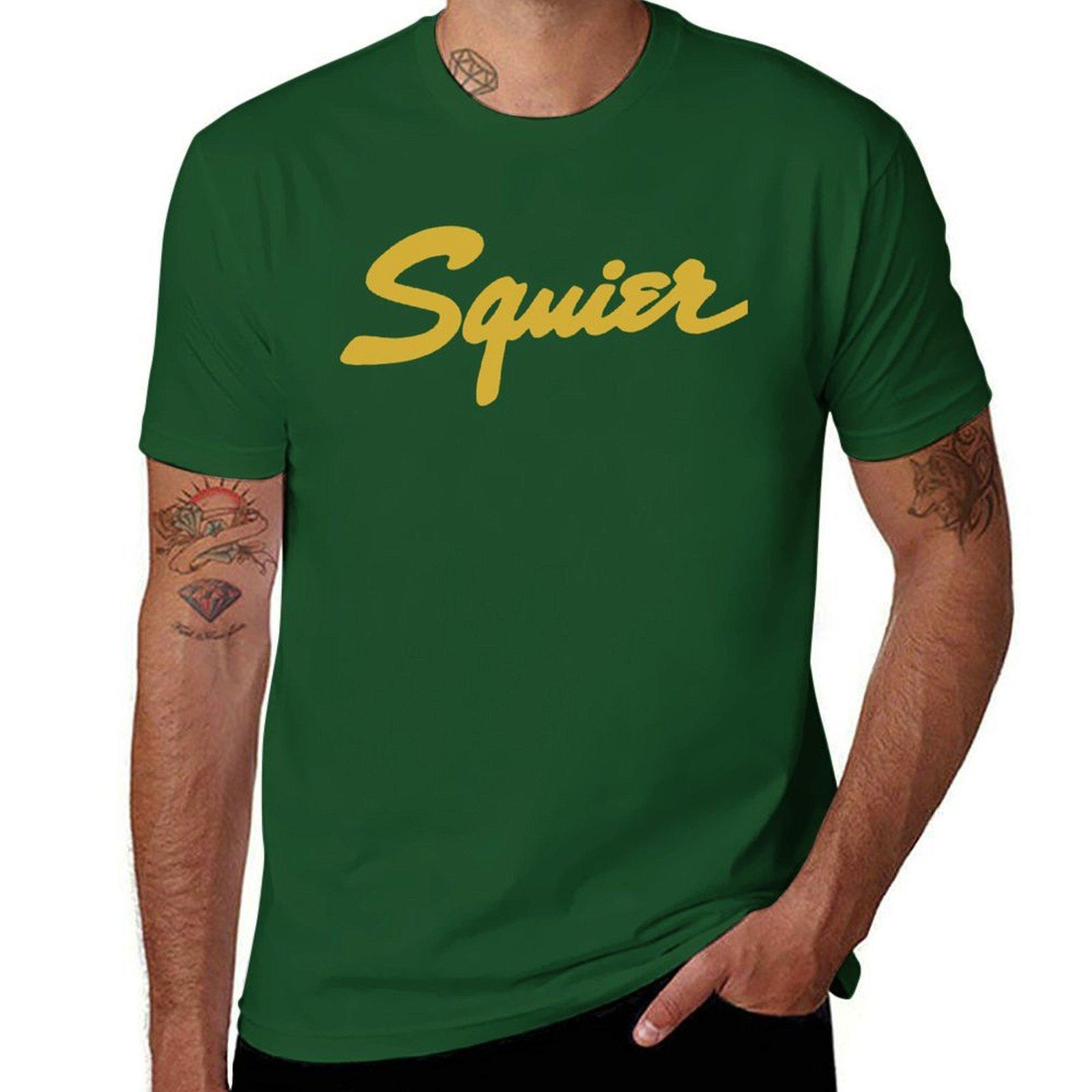 

Squier T-Shirt graphics plain oversized t shirt men 4XL